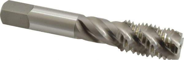OSG - 3/4-10 UNC 4 Flute Plug Spiral Flute Tap - High Speed Steel, Bright Finish, 4-1/4" OAL, Right Hand Flute, Right Hand Thread, H3, Series 106/107 - USA Tool & Supply