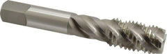 OSG - 3/4-10 UNC 4 Flute Plug Spiral Flute Tap - High Speed Steel, Bright Finish, 4-1/4" OAL, Right Hand Flute, Right Hand Thread, H3, Series 106/107 - USA Tool & Supply