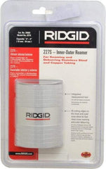 Ridgid - 1/2 to 2 Pipe Capacity, Inner Outer Reamer - Cuts Copper, Aluminium, and Thin Walled Stainless Steel Tubes - USA Tool & Supply