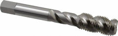 OSG - 1/2-20 UNF 3 Flute 3B Bottoming Spiral Flute Tap - High Speed Steel, Bright Finish, 3-3/8" OAL, Right Hand Flute, Right Hand Thread, H3, Series 106/107 - USA Tool & Supply