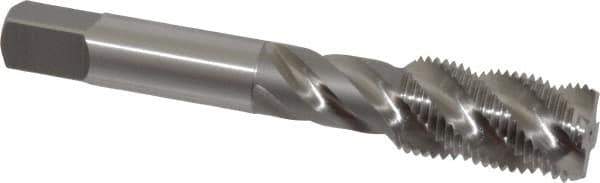 OSG - 5/8-18 UNF 4 Flute 3B Bottoming Spiral Flute Tap - High Speed Steel, Bright Finish, 3-13/16" OAL, Right Hand Flute, Right Hand Thread, H3, Series 106/107 - USA Tool & Supply