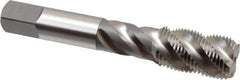 OSG - 3/4-16 UNF 4 Flute 3B Bottoming Spiral Flute Tap - High Speed Steel, Bright Finish, 4-1/4" OAL, Right Hand Flute, Right Hand Thread, H3, Series 106/107 - USA Tool & Supply