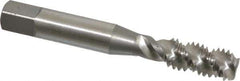 OSG - 3/8-16 UNC 3 Flute 2B Bottoming Spiral Flute Tap - High Speed Steel, Bright Finish, 2-15/16" OAL, Right Hand Flute, Right Hand Thread, H5, Series 106/107 - Exact Industrial Supply