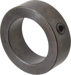 Climax Metal Products - 1-11/16" Bore, Steel, Set Screw Shaft Collar - 2-1/2" Outside Diam, 13/16" Wide - USA Tool & Supply