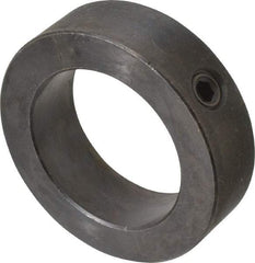 Climax Metal Products - 2-3/16" Bore, Steel, Set Screw Shaft Collar - 3-1/4" Outside Diam, 15/16" Wide - USA Tool & Supply