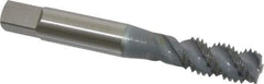 OSG - M10x1.50 Metric Coarse 3 Flute 6H Bottoming Spiral Flute Tap - High Speed Steel, elektraLUBE Finish, 2-15/16" OAL, Right Hand Flute, Right Hand Thread, D6, Series 143 - USA Tool & Supply