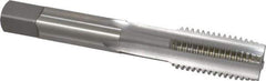 OSG - 1/2-13 UNC, H3, 4 Flute, Plug Chamfer, Bright Finish, High Speed Steel Hand STI Tap - 3-3/8" OAL, 1-21/32" Thread Length, 0.275" Square Size, Series 126 - Exact Industrial Supply