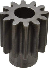 Browning - 6 Pitch, 2" Pitch Diam, 2.33" OD, 12 Tooth Spur Gear - 2" Face Width, 1" Bore Diam, 1-1/2" Hub Diam, 20° Pressure Angle, Steel - USA Tool & Supply