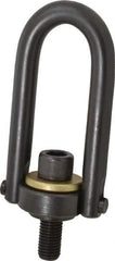 Jergens - 5,000 Lb Load Capacity Safety Engineered Center Pull Hoist Ring - 100 Ft/Lb Torque, 3/4 - 10 Thread, Alloy Steel - USA Tool & Supply