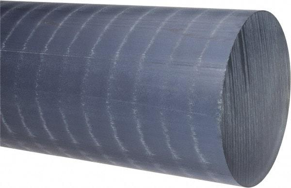 Made in USA - 2' Long, 5" Diam, Polypropylene Plastic Rod - Natural (Color) - USA Tool & Supply