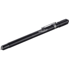 Streamlight - Blue LED Bulb, 2 Lumens, Mini Flashlight - Black Aluminum Body, 3 AAAA Alkaline Batteries Included - USA Tool & Supply