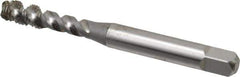 OSG - #10-32 UNF, 3 Flute, 50° Helix, Bottoming Chamfer, Bright Finish, High Speed Steel Spiral Flute STI Tap - Right Hand Flute, 2-3/8" OAL, 0.255" Shank Diam, 7/8" Thread Length - Exact Industrial Supply