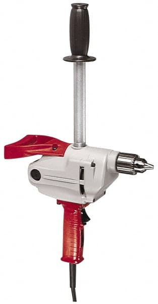Milwaukee Tool - 1/2" Keyed Chuck, 650 RPM, Spade Handle Electric Drill - USA Tool & Supply