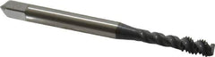 OSG - #6-32 UNC, 3 Flute, 50° Helix, Bottoming Chamfer, elektraLUBE Finish, High Speed Steel Spiral Flute STI Tap - 2" OAL, 11/16" Thread Length - Exact Industrial Supply