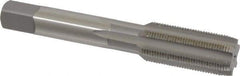 OSG - 5/8-24 UNEF 6 Flute Bright Finish High Speed Steel Straight Flute Standard Hand Tap - Plug, Right Hand Thread, 3-13/16" OAL, 1-13/16" Thread Length, H3 Limit, Oversize - USA Tool & Supply