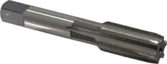 OSG - 11/16-24 UNEF 6 Flute Bright Finish High Speed Steel Straight Flute Standard Hand Tap - Plug, Right Hand Thread, 4-1/32" OAL, 1-13/16" Thread Length, H3 Limit, Oversize - Exact Industrial Supply