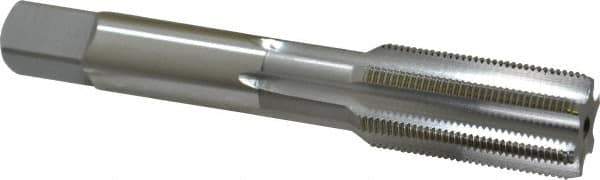 OSG - 11/16-24 UNEF 6 Flute Bright Finish High Speed Steel Straight Flute Standard Hand Tap - Bottoming, Right Hand Thread, 4-1/32" OAL, 1-13/16" Thread Length, H3 Limit, Oversize - USA Tool & Supply