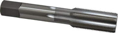 OSG - 3/4-20 UNEF 6 Flute Bright Finish High Speed Steel Straight Flute Standard Hand Tap - Bottoming, Right Hand Thread, 4-1/4" OAL, 2" Thread Length, H3 Limit, Oversize - Exact Industrial Supply