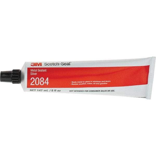 3M - 5 oz Tube Silver Caulk/Sealant - 93°C Max Operating Temp, Series 2084 - USA Tool & Supply