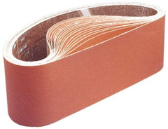 3M - 4" Wide x 106" OAL, 120 Grit, Silicon Carbide Abrasive Belt - Silicon Carbide, Fine, Coated, YF Weighted Cloth Backing, Wet/Dry, Series 461F - USA Tool & Supply