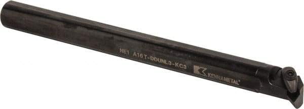 Kennametal - 1.3" Min Bore Diam, 12" OAL, 1" Shank Diam, A-DDUN-KC Indexable Boring Bar - DN.. Insert, Clamp Holding Method - USA Tool & Supply