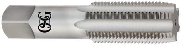 OSG - 2-8 UNS 6 Flute Bright Finish High Speed Steel Straight Flute Standard Hand Tap - Bottoming, Right Hand Thread, 7-5/8" OAL, 3-9/16" Thread Length, H6 Limit, Oversize - Exact Industrial Supply