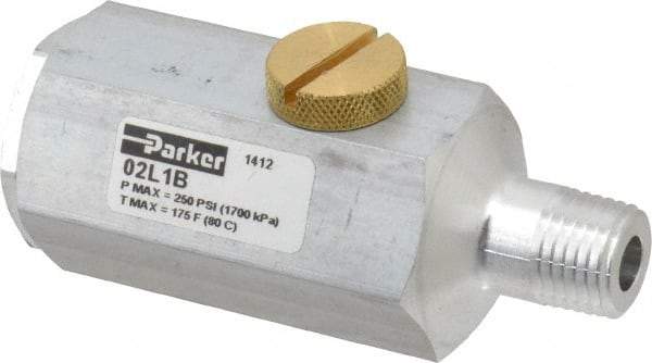 Parker - 250 Max psi, Inline Filters, Regulators & Lubricators - 32 CFM, Lubricator, 2.66" High - USA Tool & Supply