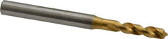 OSG - #16 120° Spiral Flute Vanadium High Speed Steel Screw Machine Drill Bit - TiN Finish, Right Hand Cut, 24mm Flute Length, 68mm OAL, Faceted Point, Straight Shank - USA Tool & Supply