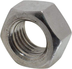 Value Collection - M16x2.00 Metric Coarse Stainless Steel Right Hand Hex Nut - 24mm Across Flats, 13mm High, Uncoated - USA Tool & Supply
