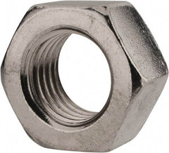 Value Collection - M20x2.50 Metric Coarse Stainless Steel Right Hand Hex Nut - 30mm Across Flats, 16mm High, Uncoated - USA Tool & Supply