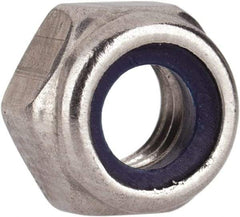 Value Collection - M5x0.80 Metric Coarse 316 & Austenitic Grade A4 Hex Lock Nut with Nylon Insert - 5mm High, Uncoated - USA Tool & Supply