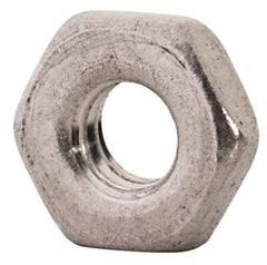 Value Collection - M2.5x0.45 Metric Coarse Stainless Steel Right Hand Hex Jam Nut - 5mm Across Flats, 1.6mm High, Uncoated - USA Tool & Supply