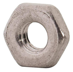 Value Collection - M3x0.50 Metric Coarse Stainless Steel Right Hand Hex Jam Nut - 5.5mm Across Flats, 1.8mm High, Uncoated - USA Tool & Supply
