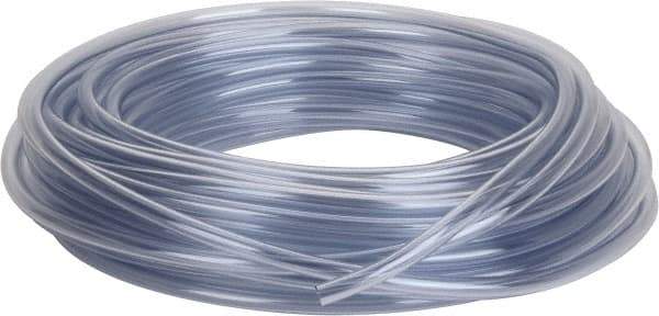 Parker - 3/8" ID x 1/2" OD, 1/16" Wall Thickness, 100' Long, Vinyl Tube - Clear, 45 Max psi, -40 to 150°F - USA Tool & Supply