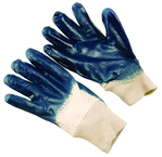 Nitrile Rubber Smooth Surface Gloves - Large (dozen pair) - USA Tool & Supply