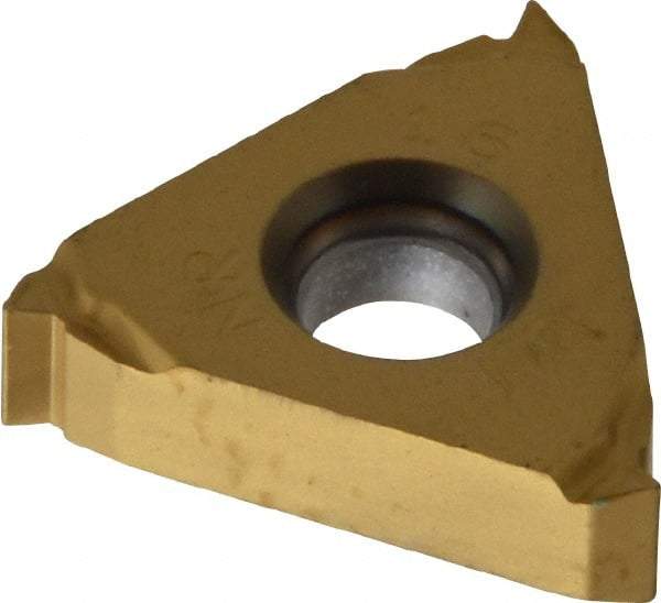 Seco - 16NR Internal Right Hand 16 UN Laydown Threading Insert - Grade CP500, TiAlN/TiN Coated Carbide - USA Tool & Supply