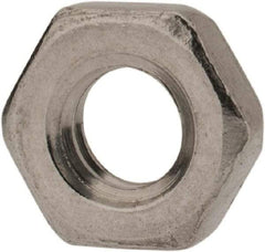 Value Collection - M4x0.70 Metric Coarse Stainless Steel Right Hand Hex Jam Nut - 7mm Across Flats, 2.2mm High, Uncoated - USA Tool & Supply