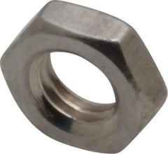 Value Collection - M5x0.80 Metric Coarse Stainless Steel Right Hand Hex Jam Nut - 8mm Across Flats, 2.7mm High, Uncoated - USA Tool & Supply