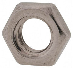 Value Collection - M8x1.25 Metric Coarse Stainless Steel Right Hand Hex Jam Nut - 13mm Across Flats, 4mm High, Uncoated - USA Tool & Supply