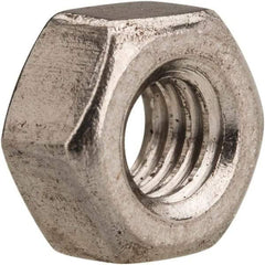 Value Collection - M4x0.70 Metric Coarse Stainless Steel Right Hand Heavy Hex Nut - 7mm Across Flats, 4mm High, Uncoated - USA Tool & Supply