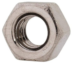 Value Collection - M6x1.00 Metric Coarse Stainless Steel Right Hand Heavy Hex Nut - 10mm Across Flats, 6mm High, Uncoated - USA Tool & Supply