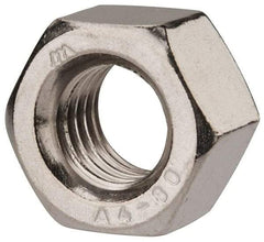 Value Collection - M12x1.75 Metric Coarse Stainless Steel Right Hand Heavy Hex Nut - 19mm Across Flats, 12mm High, Uncoated - USA Tool & Supply