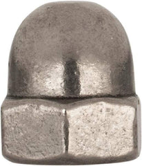 Value Collection - M8x1.25 Metric Coarse, 13mm Width Across Flats, Uncoated, Stainless Steel Acorn Nut - 15mm Overall Height, Austenitic A4, DIN 1587 - USA Tool & Supply