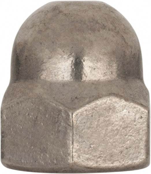 Value Collection - M20x2.5 Metric Coarse, 30mm Width Across Flats, Uncoated, Stainless Steel Acorn Nut - 34mm Overall Height, Austenitic A4, DIN 1587 - USA Tool & Supply