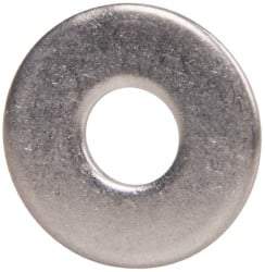 Value Collection - M5 Screw, Grade 18-8 Stainless Steel Fender Flat Washer - 5.3mm ID x 15mm OD, Plain Finish - USA Tool & Supply