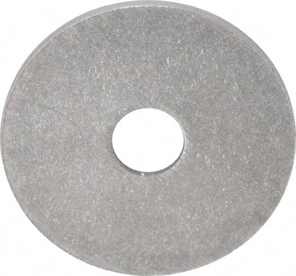 Value Collection - M3 Screw, Grade 18-8 Stainless Steel Fender Flat Washer - 3.2mm ID x 14mm OD, Plain Finish - USA Tool & Supply