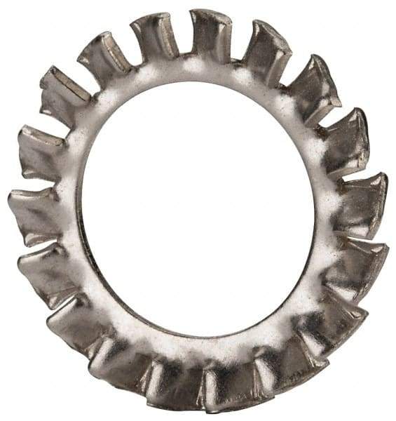 Value Collection - M14 Screw, 15mm ID, Stainless Steel External Tooth Lock Washer - 24mm OD, Uncoated, Grade 18-8 & Austenitic A2 - USA Tool & Supply
