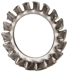 Value Collection - M14 Screw, 15mm ID, Stainless Steel External Tooth Lock Washer - 24mm OD, Uncoated, Grade 18-8 & Austenitic A2 - USA Tool & Supply