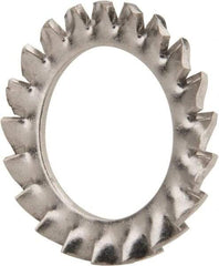 Value Collection - M22 Screw, 23mm ID, Stainless Steel External Tooth Lock Washer - 36mm OD, Uncoated, Grade 18-8 & Austenitic A2 - USA Tool & Supply