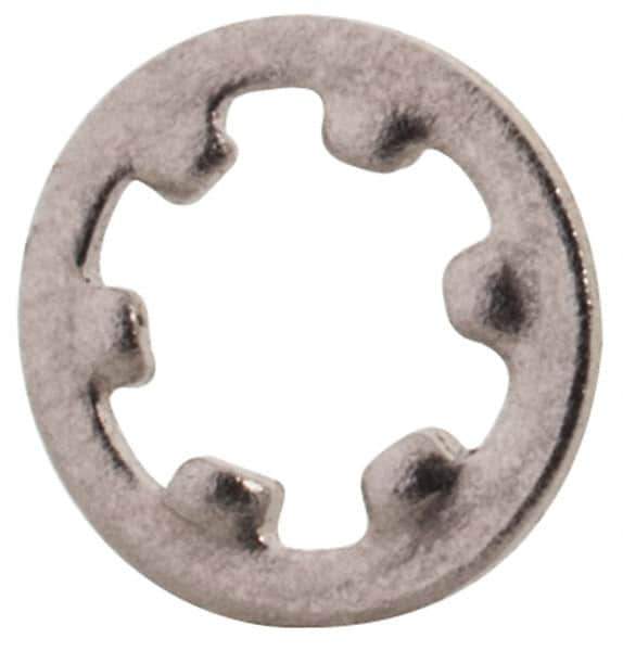 Value Collection - M2 Screw, 2.2mm ID, Stainless Steel Internal Tooth Lock Washer - 4.5mm OD, Uncoated, Grade 18-8 & Austenitic A2 - USA Tool & Supply
